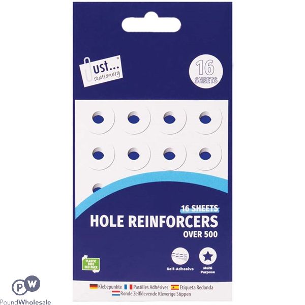 Just Stationery Page Hole Reinforcers 500+