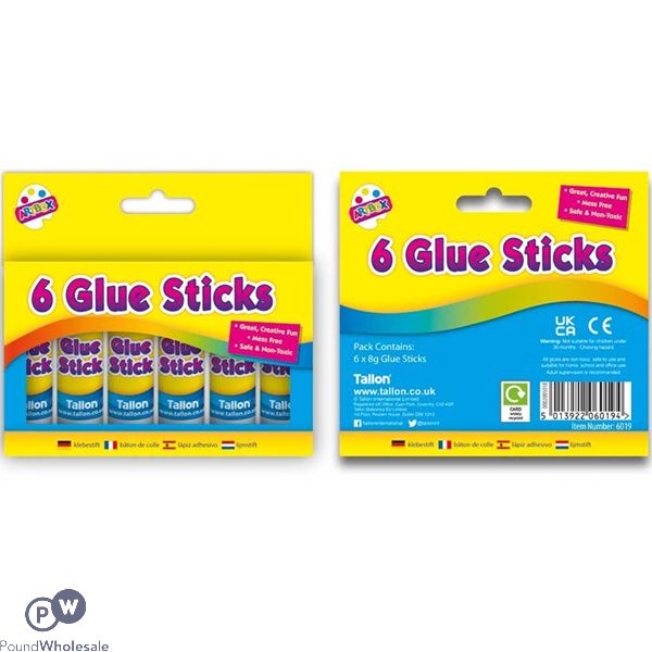 Artbox Glue Sticks 8g 6 Pack