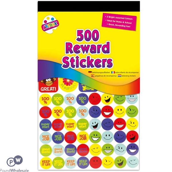 Artbox Reward Stickers 500 Pack