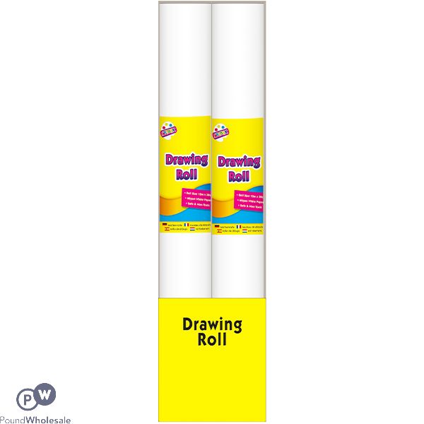 Artbox White 60gsm Drawing Roll 12m X 38cm