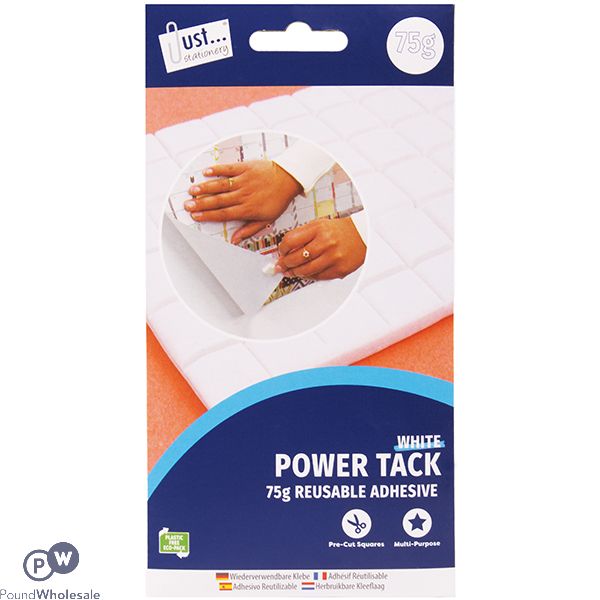 Just Stationery Reusable White Power Tack Adhesive 75g