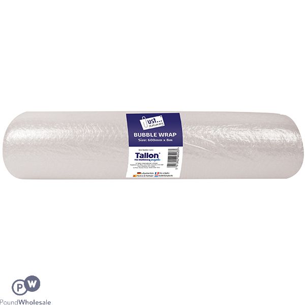 Just Stationery Clear Bubble Wrap 600mm X 8m