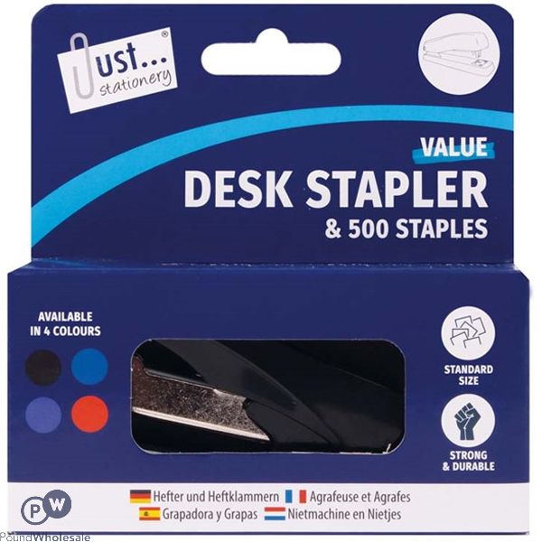 Just Stationery Desktop Stapler Set