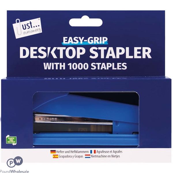 Just Stationery Large Desktop Stapler Set