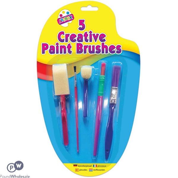 Kids Create Creative Paint Brush Set 5pc