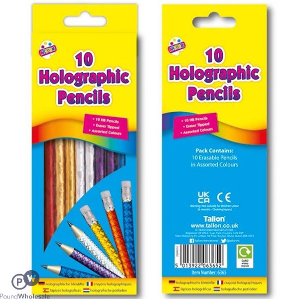 Artbox Holographic HB Pencils 10 Pack