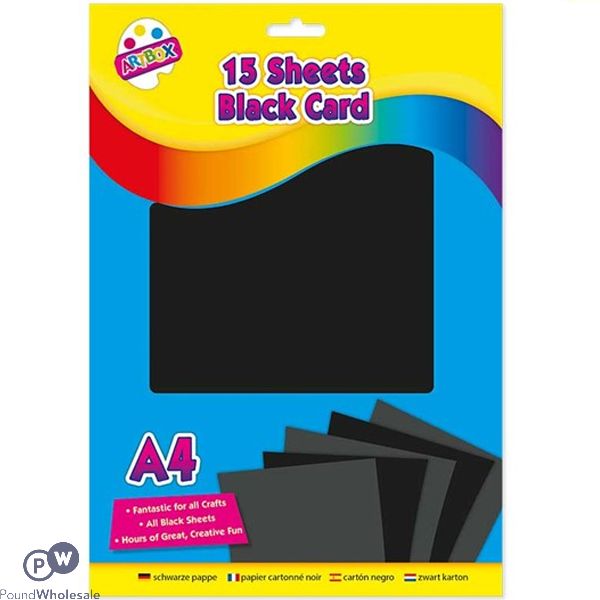 Artbox A4 Black Activity Card 15 Sheets