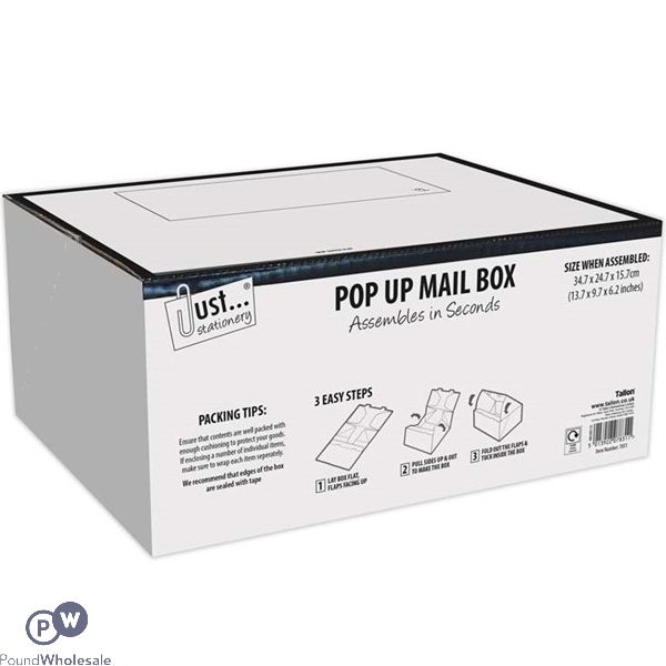 Just Stationery Pop Up Mailing Boxes Medium 34.7 X 24.7 X 15.7cm