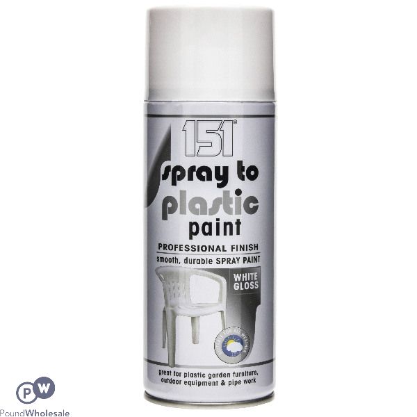 151 Spray To Plastic Paint White Gloss