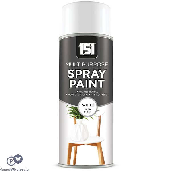 151 Multipurpose White Satin Spray Paint 400ml