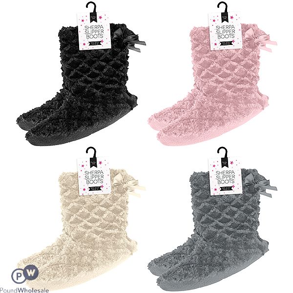 Farley Mill Ladies' Sherpa Slipper Boots 