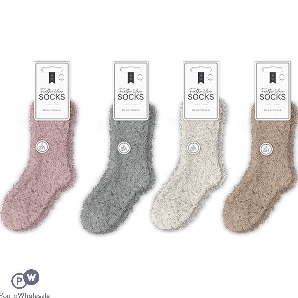 Farley Mill UK 3-7 Feather Yarn Socks 2 Pack Assorted Colours