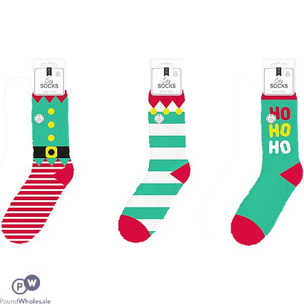 Farley Mill Uk 4-7 Christmas Cosy Printed Socks Assorted