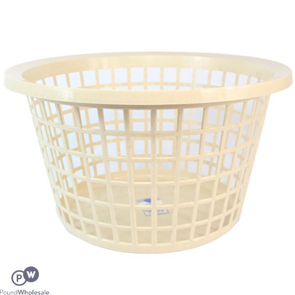 Round Laundry Basket Taupe