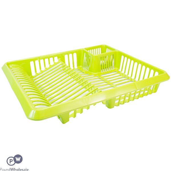 Large Dish Drainer Lime Green