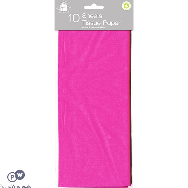 Giftmaker Pink Tissue Paper 10 Sheets 50cm X 70cm