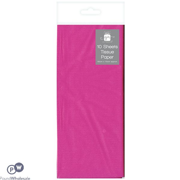 Giftmaker Pink Tissue Paper 10 Sheets 50cm X 70cm