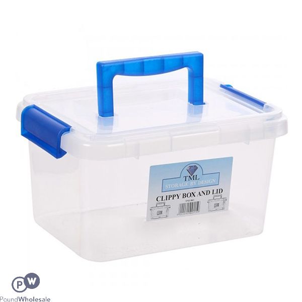 Clippy Plastic Storage Box 3.5ltr Clear