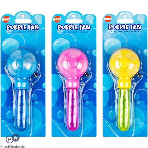 Hoot Bubble Fan Assorted Colours