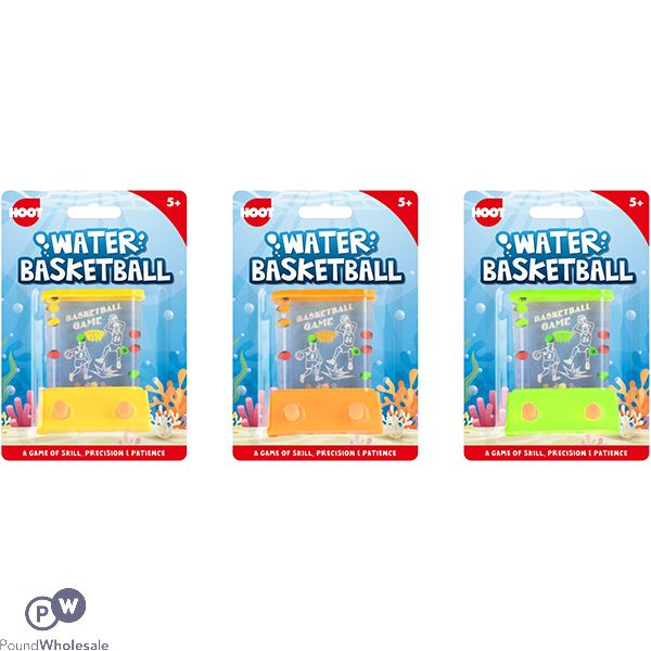 Hoot Water Basketball Game Set Assorted Colours
