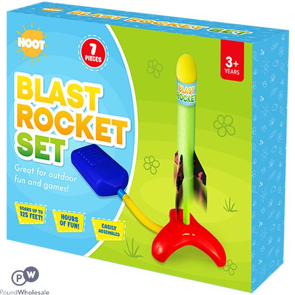 Hoot Blast Rocket Play Set 7pc