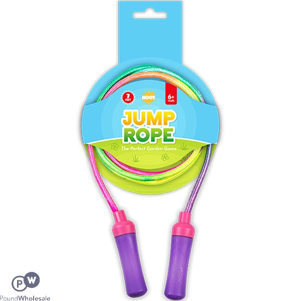 Hoot Rainbow Jump Rope 7ft