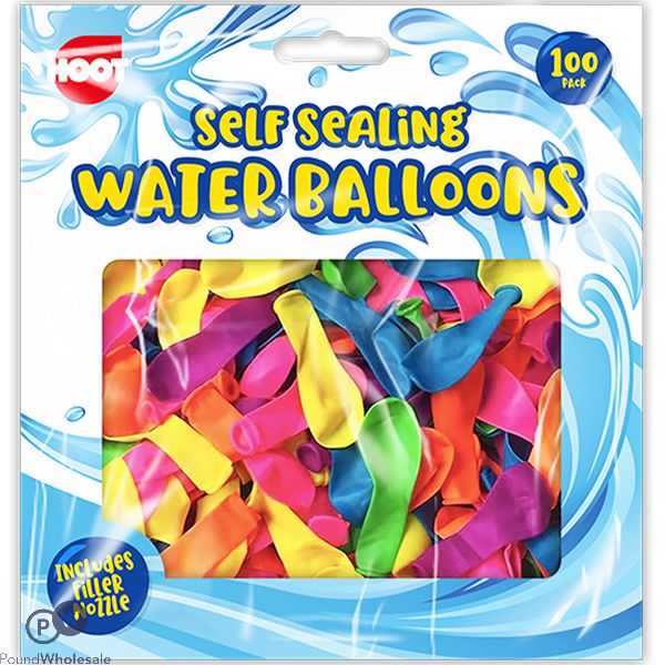 Hoot Self-Sealing Water Balloons 100 Pack