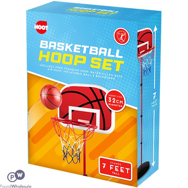 Hoot 7ft Basketball Hoop Set