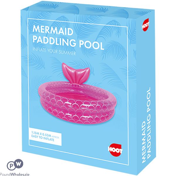 Hoot Mermaid Paddling Pool 1.15m X 0.55m