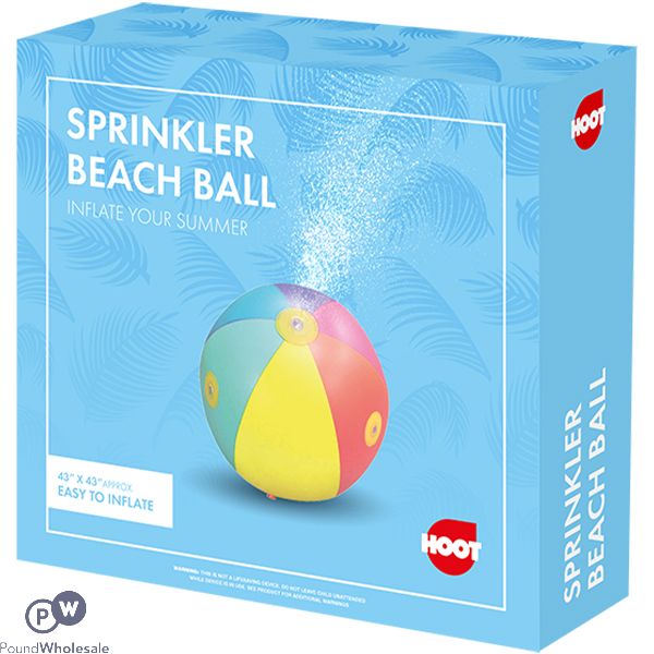 Hoot Inflatable Sprinkler Beach Ball 43"