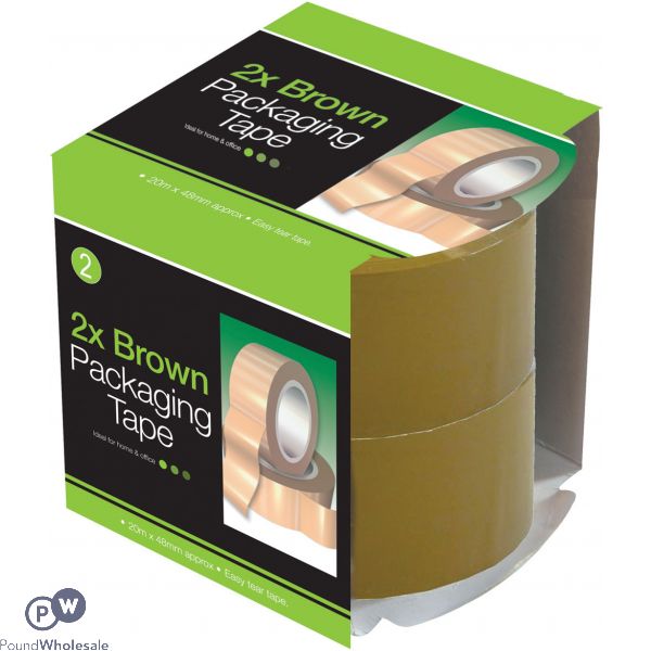 2pc Packing Tape Rolls 20m X 48mm