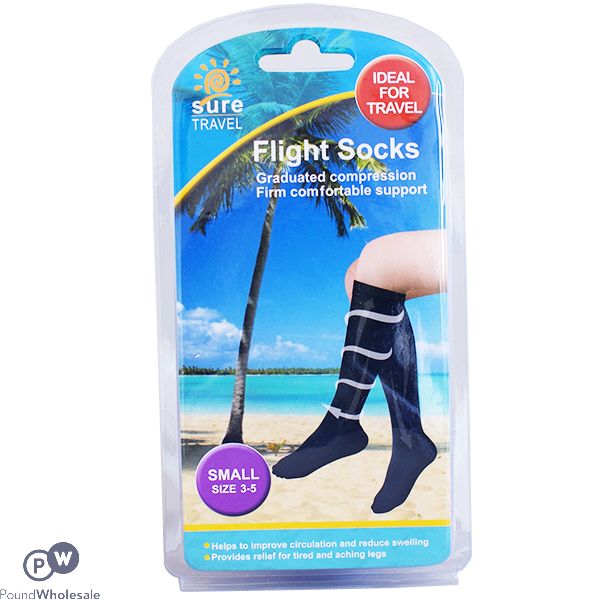 Travel Flight Socks Small Size 3-5