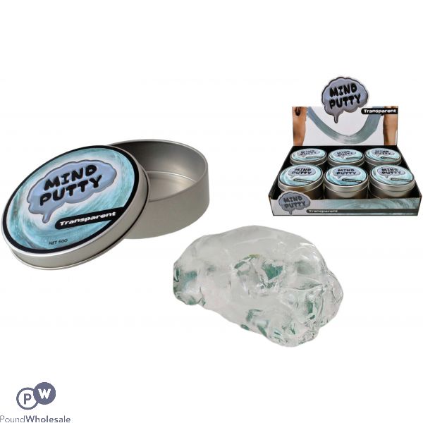 Transparent Mind Putty In A Tin