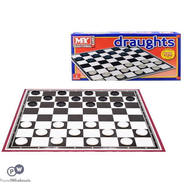 My Traditional Black & White Draughts Set