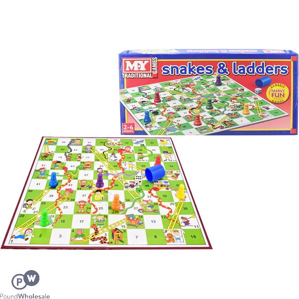 My Traditional Snakes & Ladders Game Set