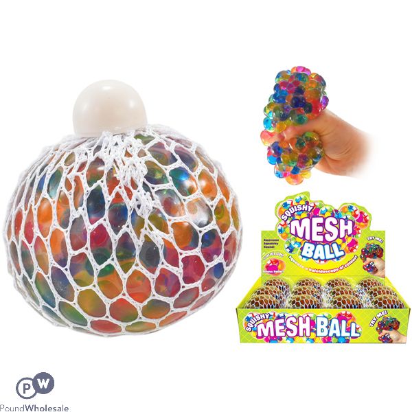 Multicoloured Squishy Mesh Ball CDU