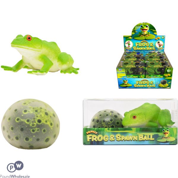 Squeezy Frog & Spawn Ball Squish Toy CDU