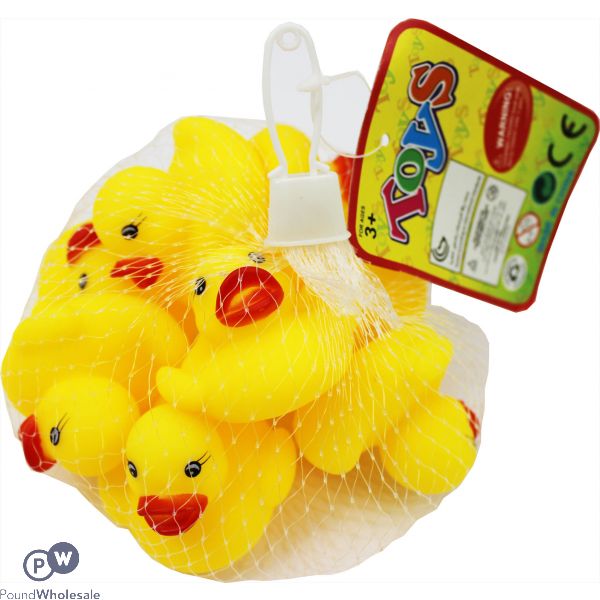 Squeaky Rubber Ducks Bath Toys 8pc