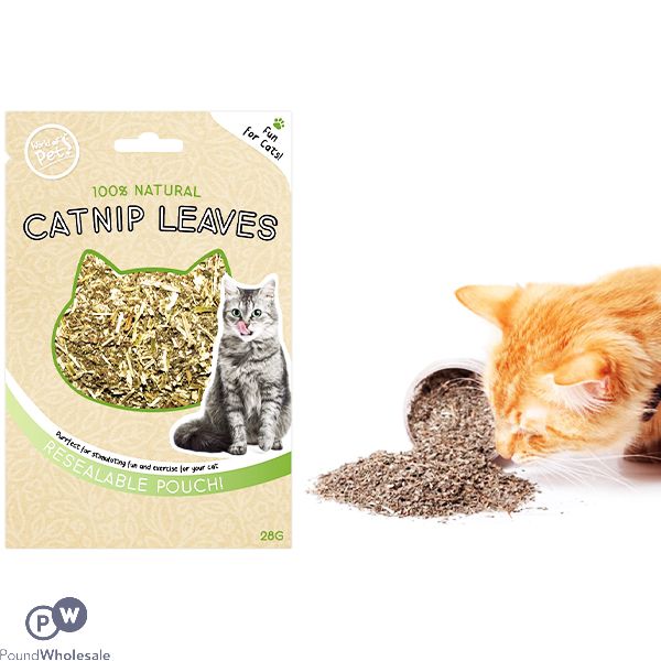 World Of Pets Natural Catnip Leaves Pouch 28G