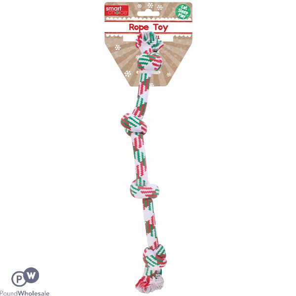 Smart Choice Festive Rope Tug Dog Toy 46cm