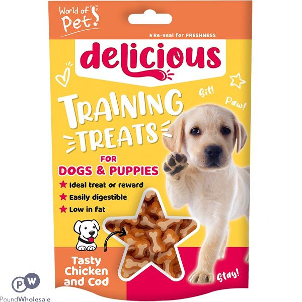 World Of Pets Chicken & Cod Training Dog Treats 75g