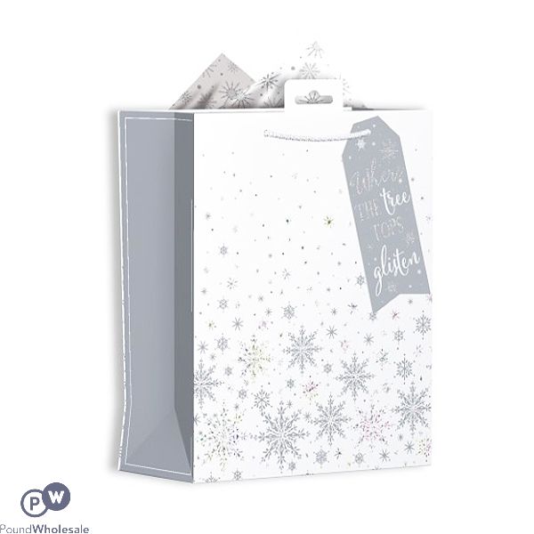 Giftmaker Ice & Snowflakes Gift Bag Medium