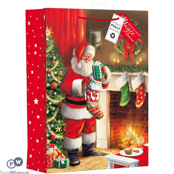 Giftmaker Indoor Santa Christmas Gift Bag Xl