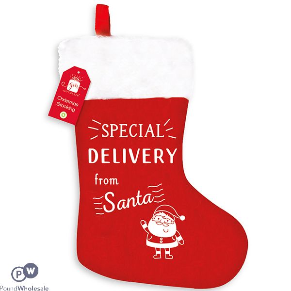 Giftmaker Santa Special Delivery Christmas Stocking