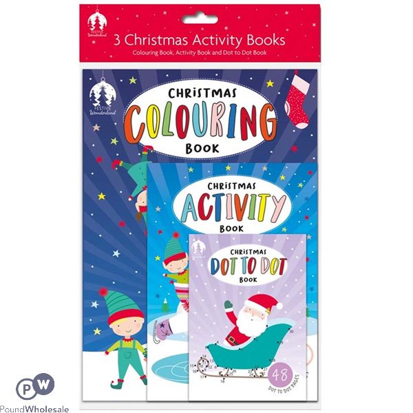 Festive Wonderland Christmas Activity Books 3 Pack