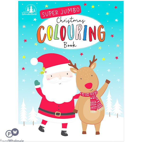 Festive Wonderland Super Jumbo Christmas Colouring Book
