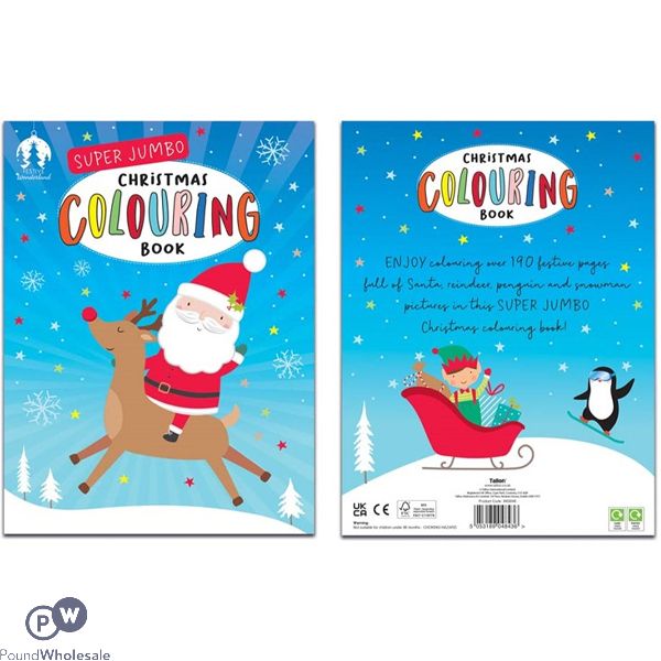 Festive Wonderland Super Jumbo Christmas Colouring Book