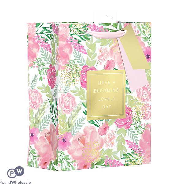 Giftmaker Floral Spring Gift Bag Medium