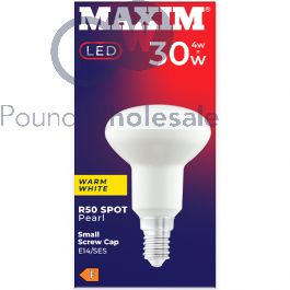 Wholesale Maxim 4w 30w R50 Spot Warm White Pearl E14 Ses Led Light Bulb