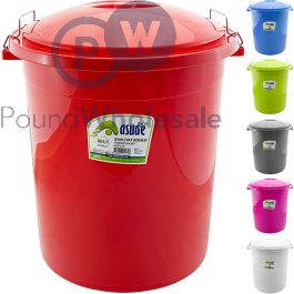 Wholesale Asude Storage Jolly Bin 50l Grey | Pound Wholesale